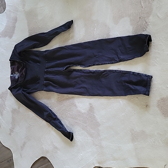 Free People Movement Good Karma Long Sleeve Onesie Leotard XS/S Black NEW! - Picture 2 of 6